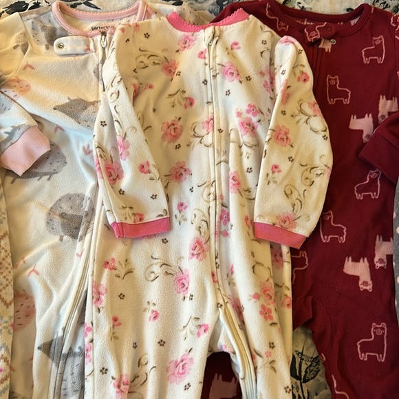 5pc Footie Zip-up Pajama bundle -Sz 24m - Picture 3 of 9